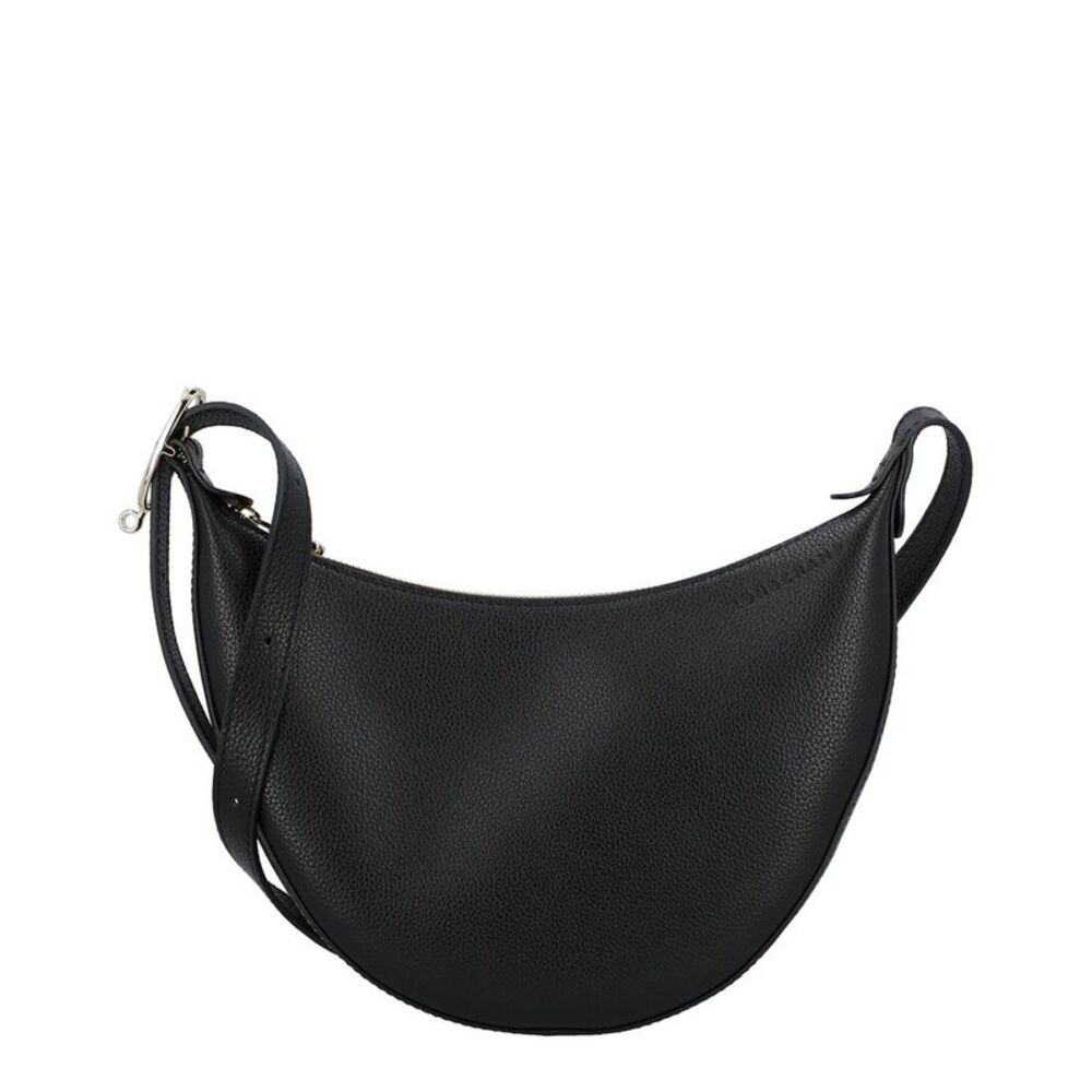 Longchamp Le Foulonne Small Leather Crossbody, Black